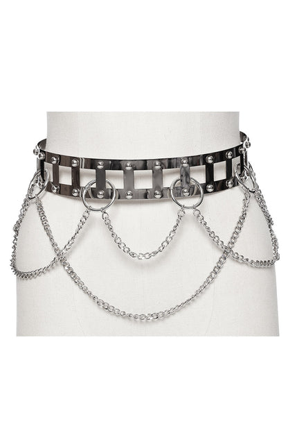 Caged Punk Chain Belt