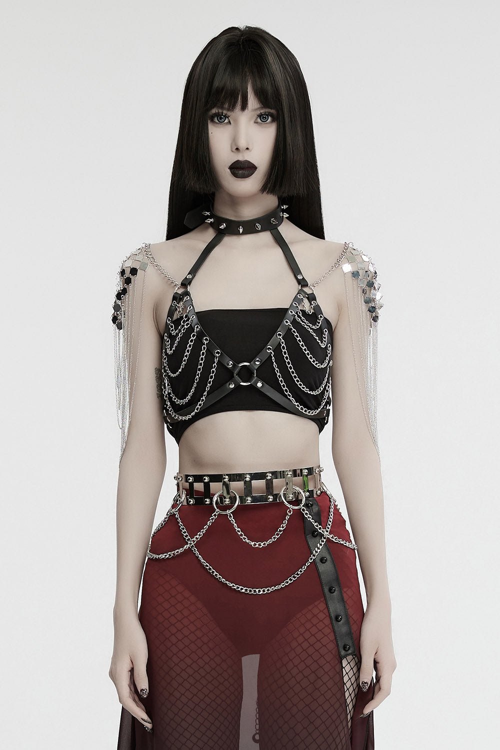 Caged Punk Chain Belt