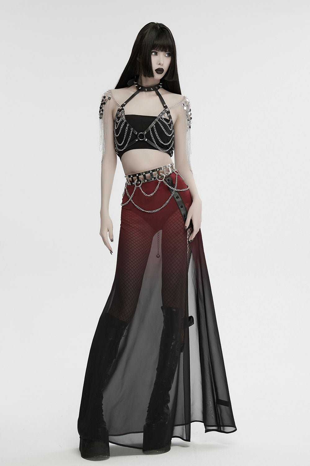 Caged Punk Chain Belt