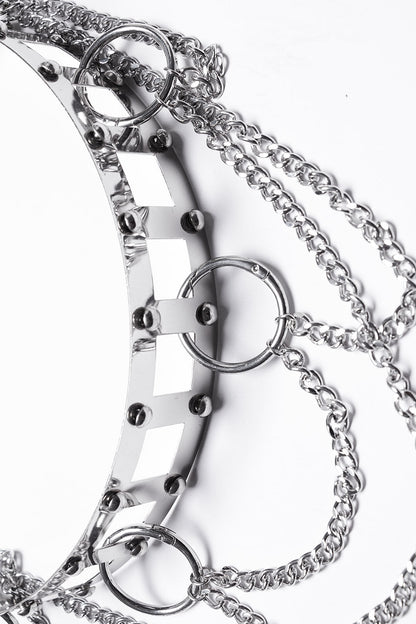 Caged Punk Chain Belt