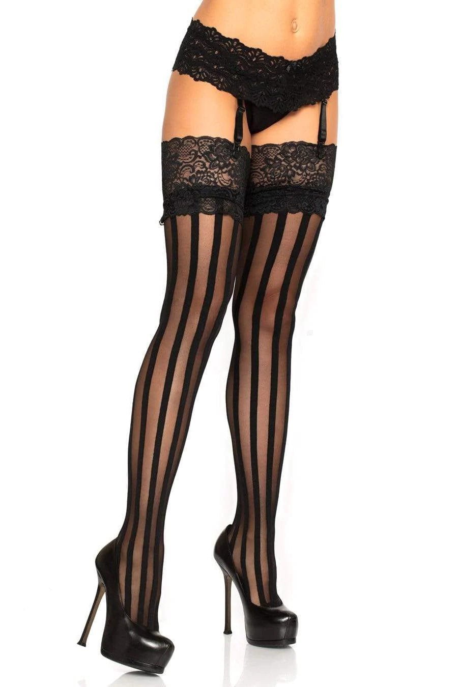 Cara Mia Striped Stockings