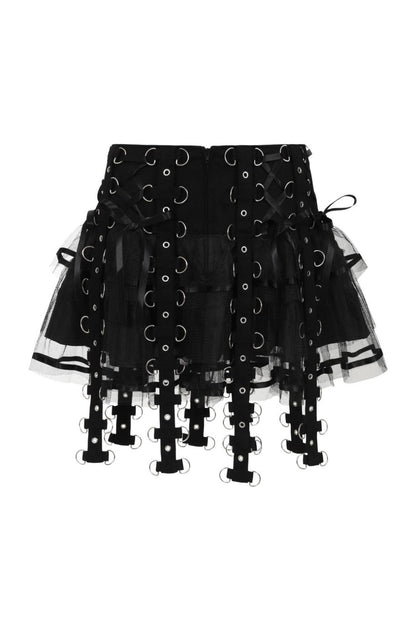 Chai Mini Skirt [BLACK/BLACK]