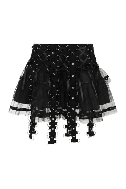 Chai Mini Skirt [BLACK/BLACK]