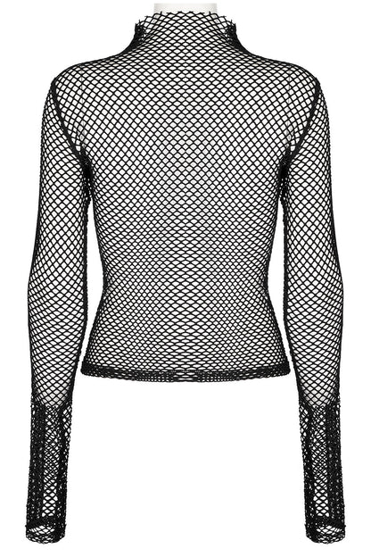 Club Creature Fishnet Top [BLACK]