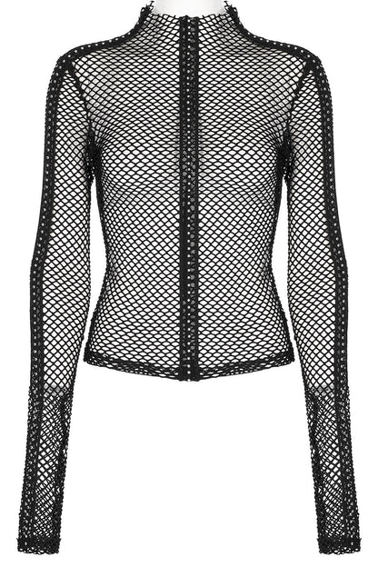 Club Creature Fishnet Top [BLACK]