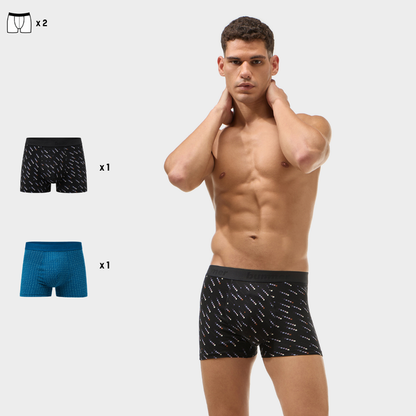 Cotton Stretch Trunks - 2 Pack