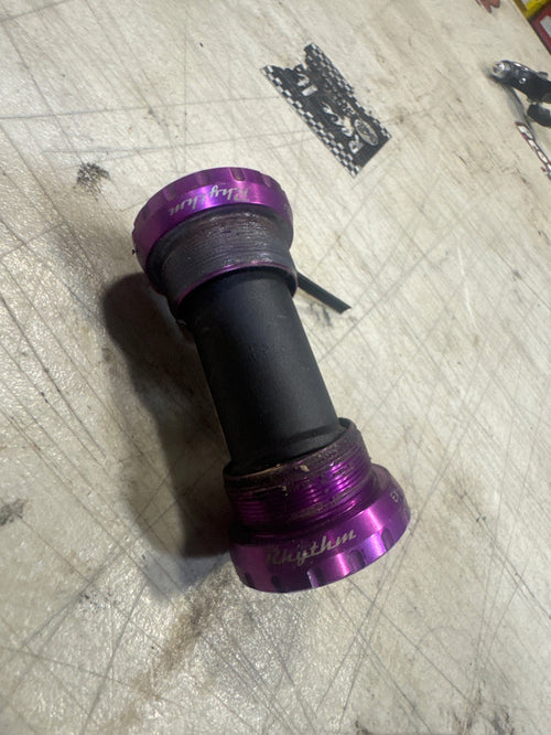 Crupi rhythm 24mm outboard bottom bracket purple
