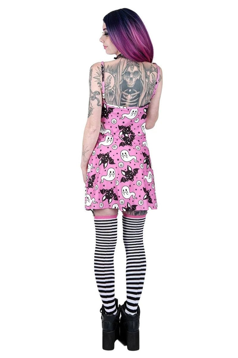 Cute Ghost and Bat Skater Dress