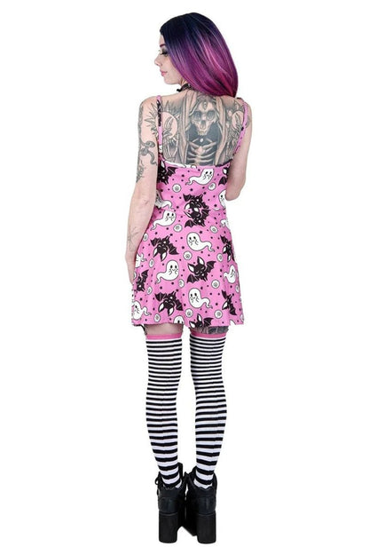 Cute Ghost and Bat Skater Dress