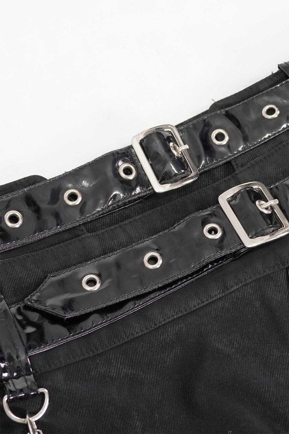 Cyberdoll Goth Leg Slit Skirt