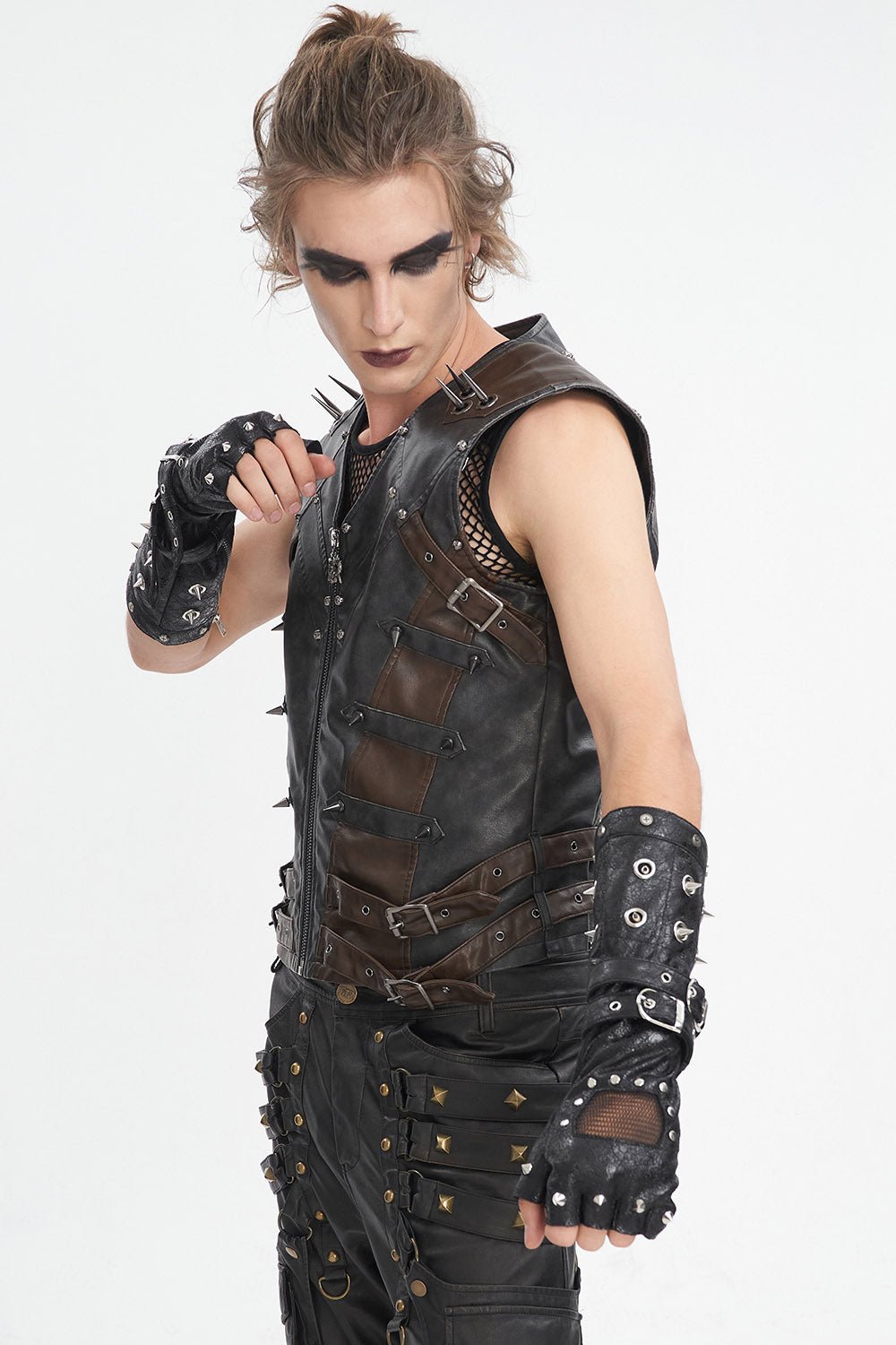 Cyberpunk Spiked Gloves