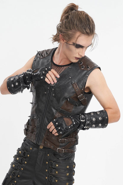 Cyberpunk Spiked Gloves