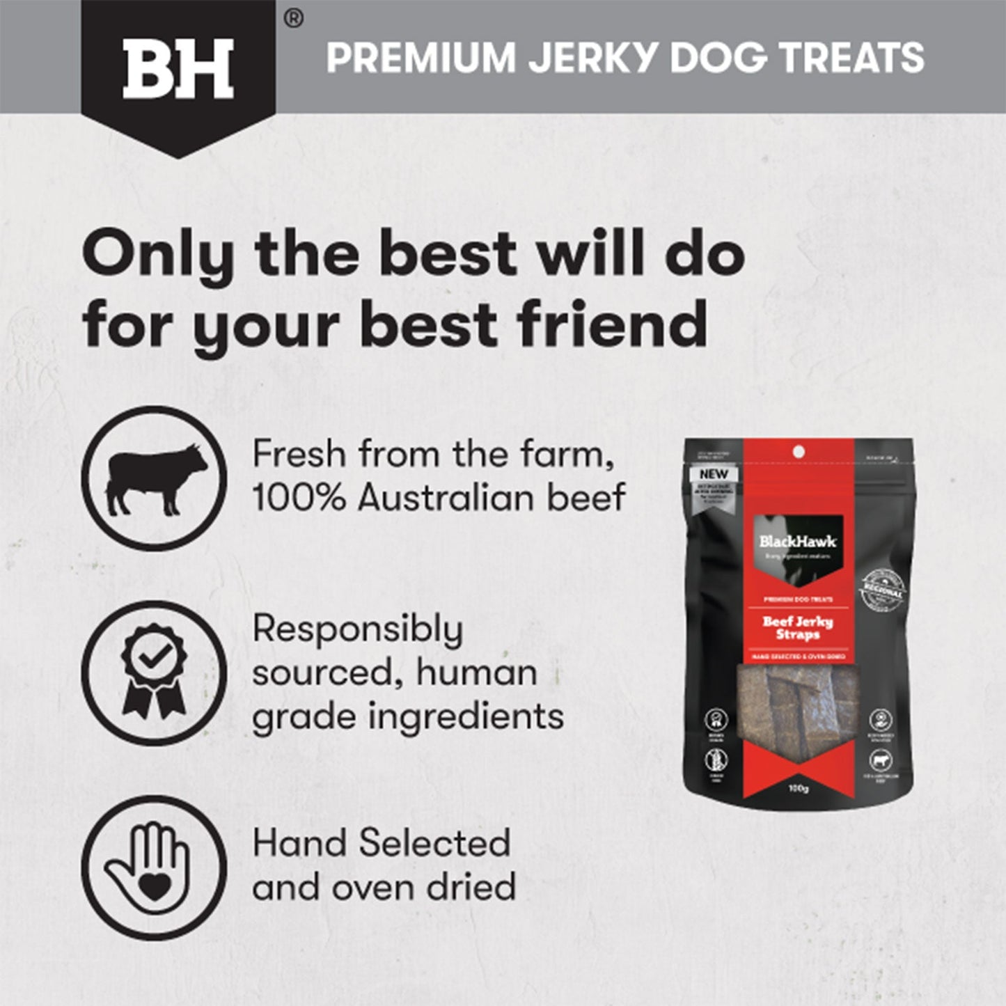 Black Hawk - Dog Beef Jerky Sticks
