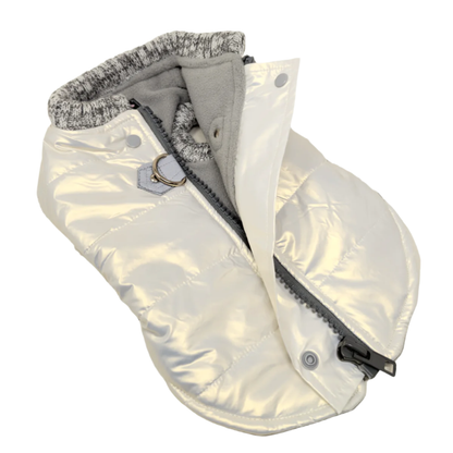 Dogo Pet - Runner Coat Metallic Pearl White