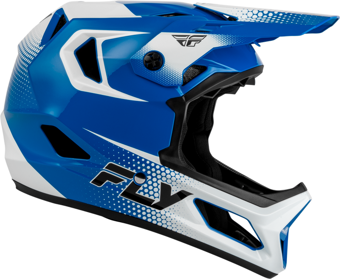 FLY RACING RAYCE SONAR BICYCLE HELMET BLUE/WHITE/BLACK