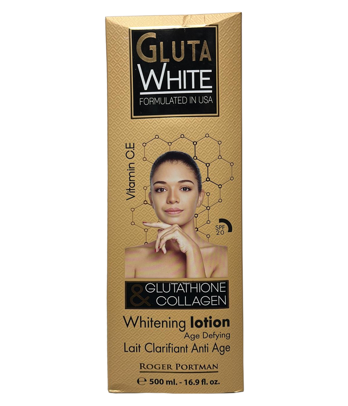 Gluta White Glutathione & Collagen Whitening Lotion 16.9floz Gluta white