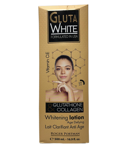 Gluta White Glutathione & Collagen Whitening Lotion 16.9floz Gluta white