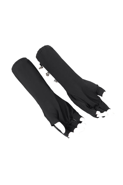 90s Grunge Goth Fingerless Gloves