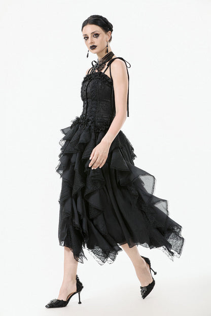 Bonham Layered Lace & Chiffon Skirt