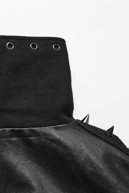 Black Vatican Spiked Cape