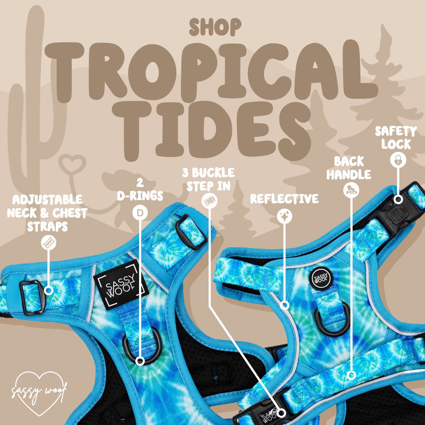 Dog Four Piece Bundle - Tropical Tides