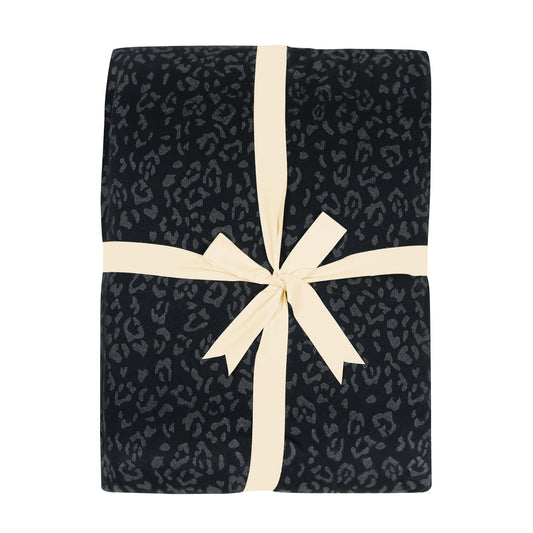 Adult Quilted Blanket in Midnight Leopard 2.5