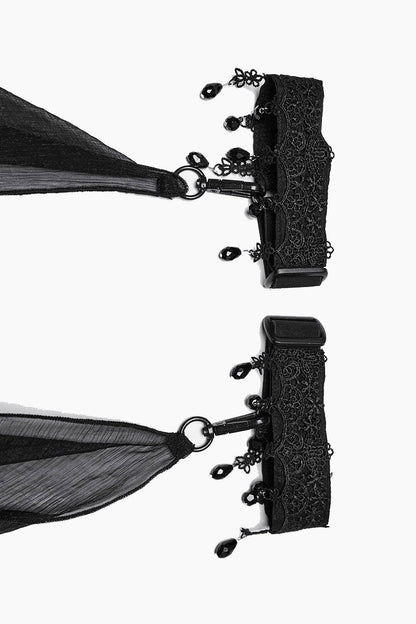Crystal Witch Choker with Detachable Cloak Harness