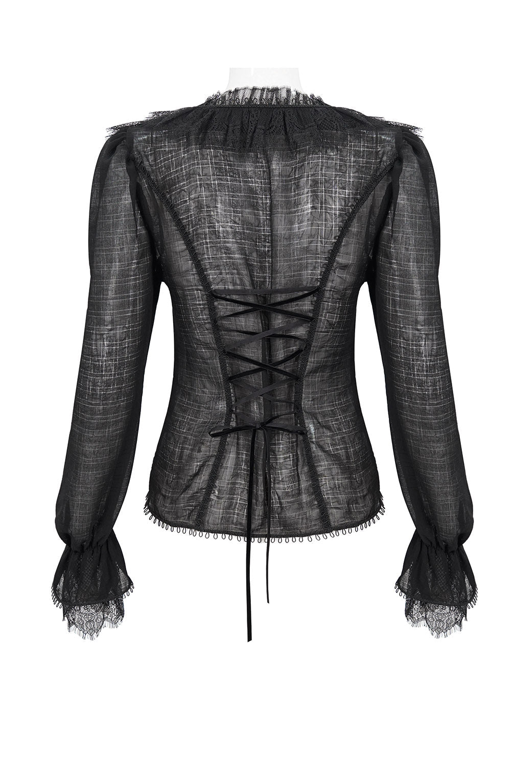 Crumbling Statues Romantic Ruffled Top