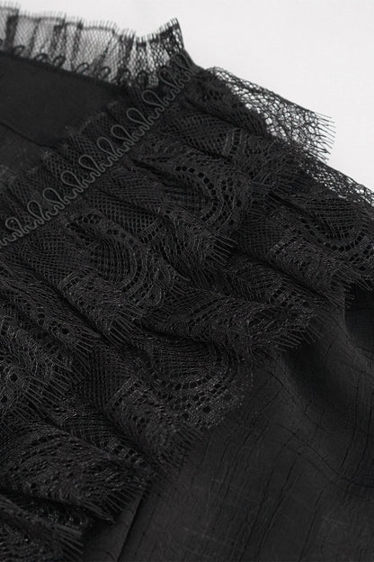 Crumbling Statues Romantic Ruffled Top