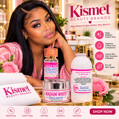 MADAM WHITE EXCLUSIVE XTRA WHITENING MILK + SERUM + FACE CREAM