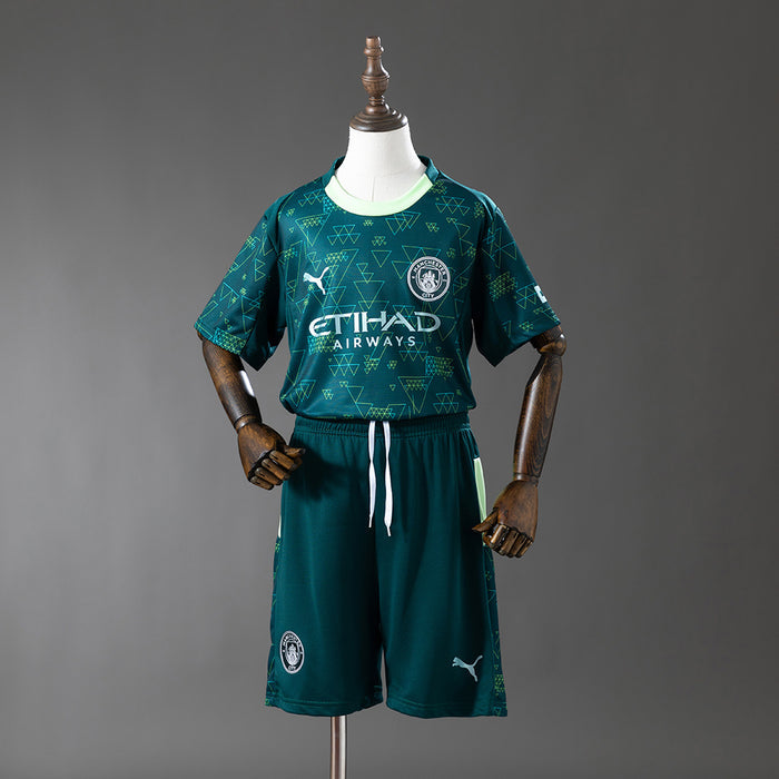 Manchester City 25/26 Fourth Away Kids Kit Jersey