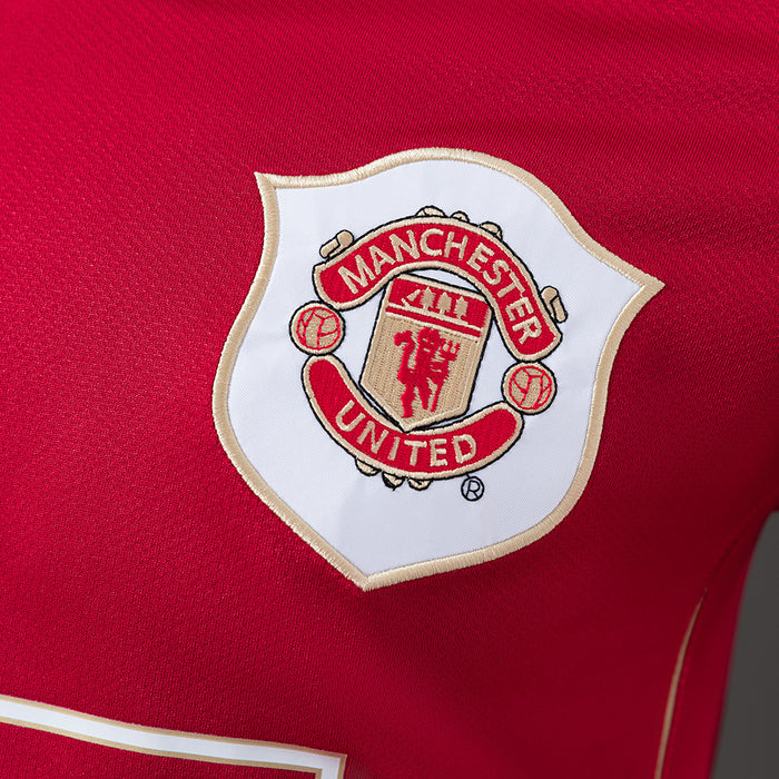 Manchester United 2006/07 Home Long Sleeve Player Version Retro Jersey