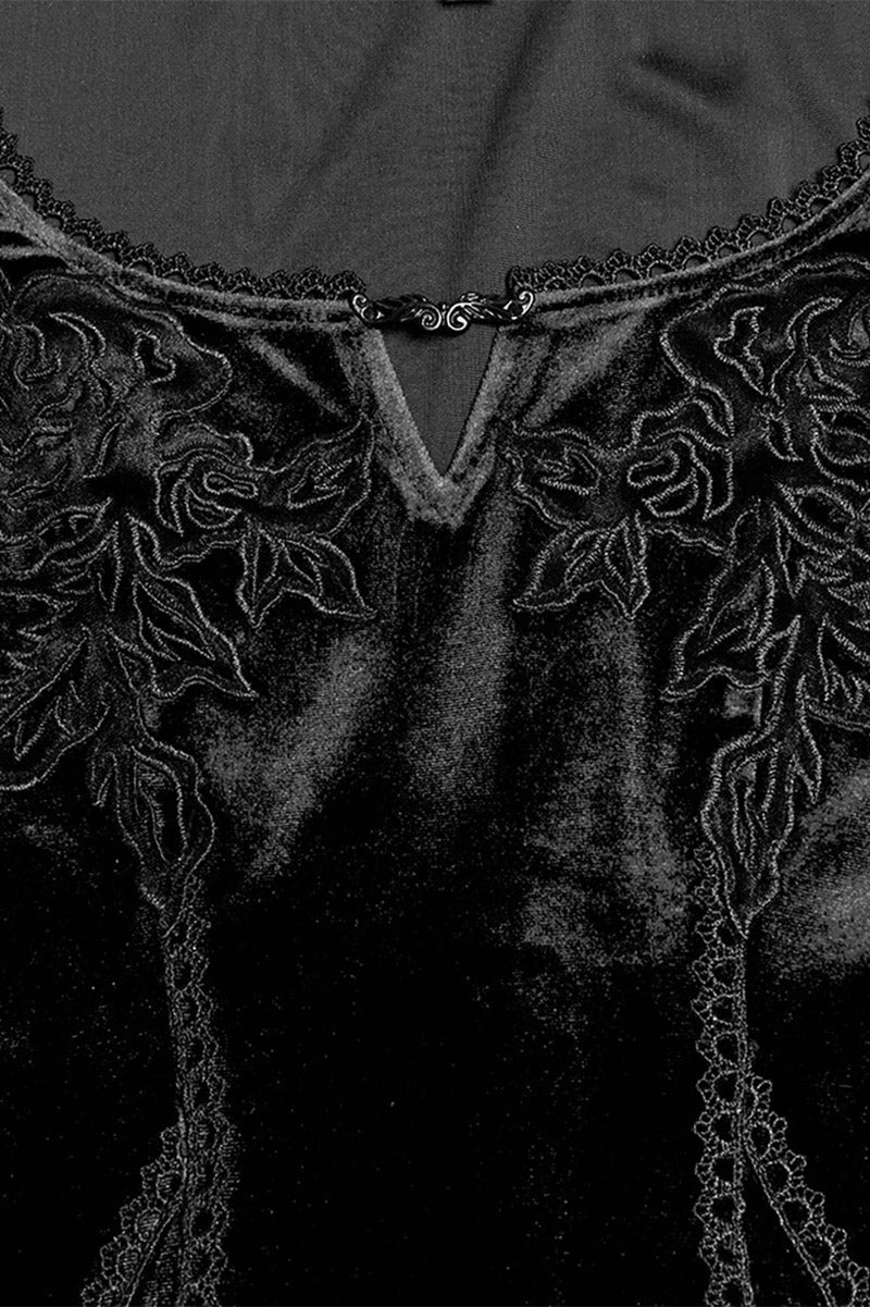 Bride of Night Embroidered Dress