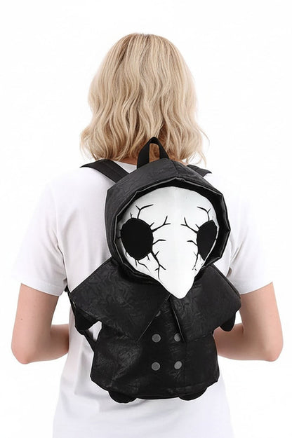 Cracked Mask Plague Doctor Plushy Backpack