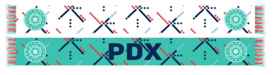 PORTLAND THORNS FC 2024 PDX CARPET SCARF