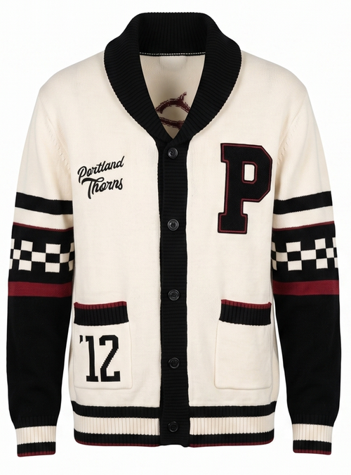 PORTLAND THORNS FC MEN'S KNIT CARDIGAN
