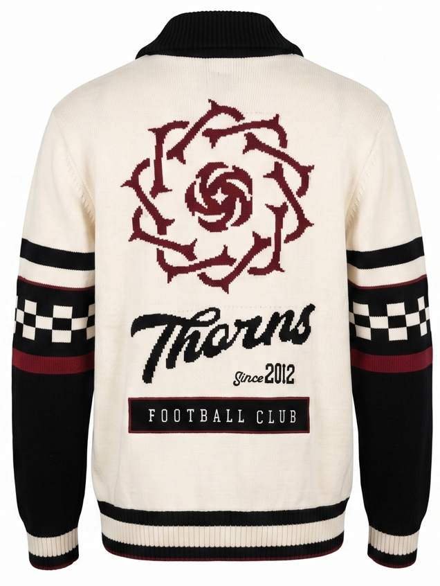 PORTLAND THORNS FC MEN'S KNIT CARDIGAN