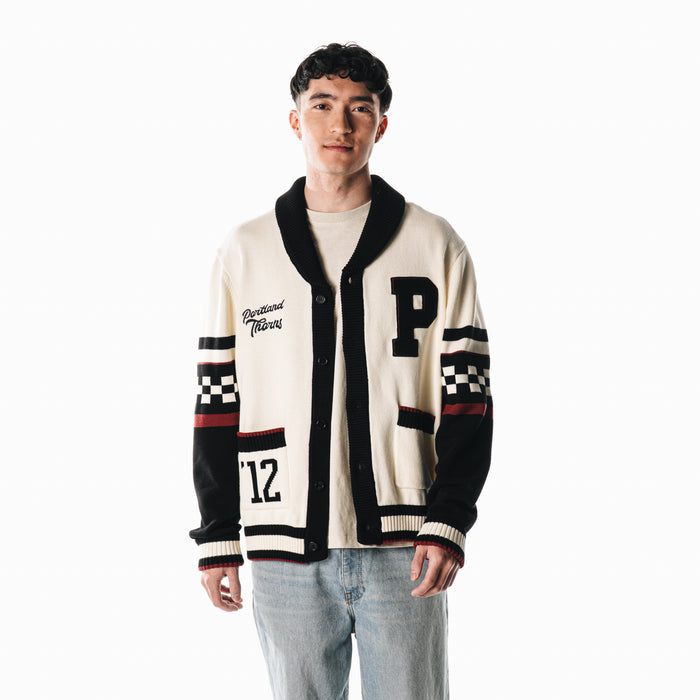 PORTLAND THORNS FC MEN'S KNIT CARDIGAN
