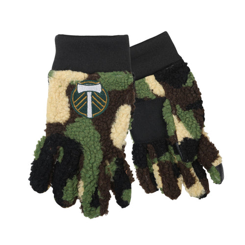 PORTLAND TIMBERS FC CAMO SHERPA GLOVES