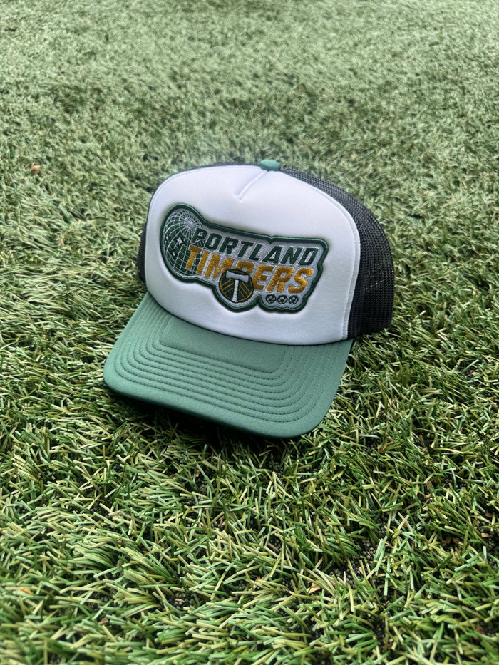 PORTLAND TIMBERS FC MEN'S GLOBE TRUCKER HAT