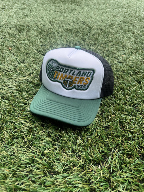 PORTLAND TIMBERS FC MEN'S GLOBE TRUCKER HAT