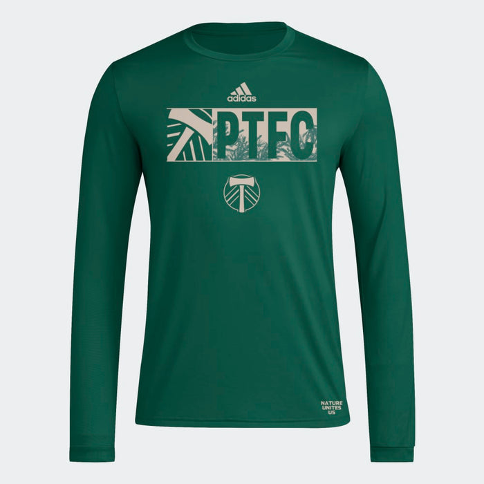 PORTLAND TIMBERS FC MEN'S LONG SLEEVE 2024 PREGAME TEE