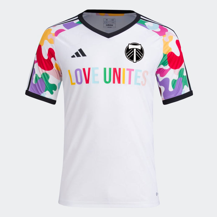 PORTLAND TIMBERS FC MEN'S SHORT SLEEVE 2023 PRIDE TRAINING JERSEY