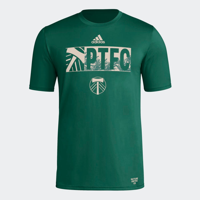 PORTLAND TIMBERS FC MEN'S SHORT SLEEVE 2024 PREGAME TEE