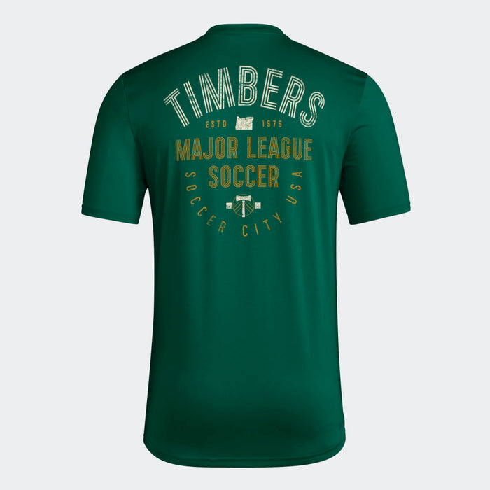 PORTLAND TIMBERS FC MEN'S SHORT SLEEVE 2024 PREGAME TEE