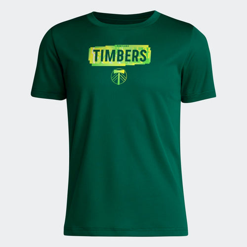 PORTLAND TIMBERS FC YOUTH SHORT SLEEVE 2024 PREGAME TEE
