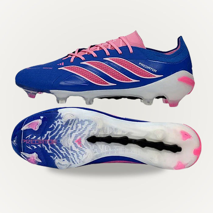 ADIDAS PREDATOR 26 ELITE Blue Pink - studio background
