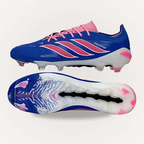 ADIDAS PREDATOR 26 ELITE Blue Pink - studio background
