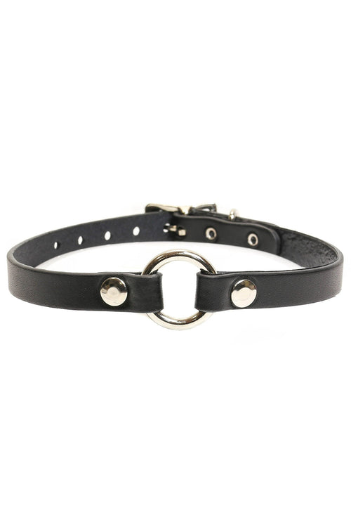 Bloodbound O-Ring Choker [Genuine Leather]