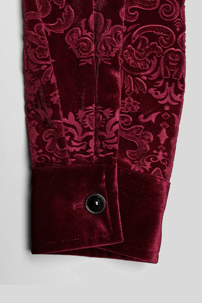 Bloodcrest Button-Up Shirt [Red]